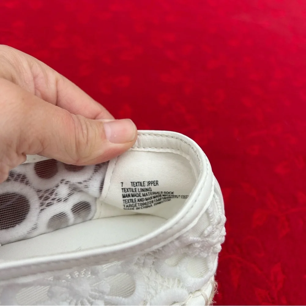 Women's‎ Celia Floral Lace Mary Jane Espadrille Flat by universal thread size 7